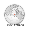 Outline Map of the Area around 69° 38' 15" N, 153° 46' 30" W, rectangular outline