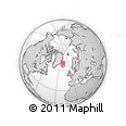 Outline Map of the Area around 69° 38' 15" N, 19° 28' 30" W, rectangular outline