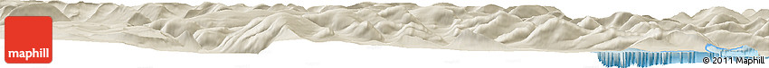 Shaded Relief Horizon Map of the Area around 69° 38' 15" N, 24° 34' 30" W Shaded Relief Horizon Map of the Area around 69° 38' 15" N, 24° 34' 30" W
