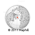 Where is the area around 69° 38' 15" N, 27° 7' 30" W located? Outline Map of the Area around 69° 38' 15" N, 27° 7' 30" W, rectangular outline