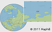 Savanna Style Location Map of the area around 69° 38' 15" N, 45° 7' 30" E