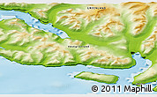Physical 3D Map of Diskofjord