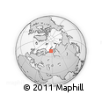 Outline Map of the Area around 69° 38' 15" N, 57° 1' 29" E, rectangular outline