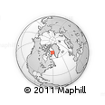 Outline Map of the Area around 69° 38' 15" N, 61° 7' 30" W, rectangular outline