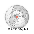 Outline Map of the Area around 69° 38' 15" N, 64° 31' 30" W, rectangular outline