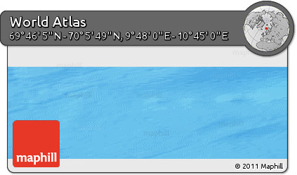 Physical Panoramic Map of the Area around 69° 55' 57" N, 10° 16' 30" E