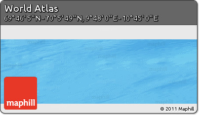 Physical Panoramic Map of the Area around 69° 55' 57" N, 10° 16' 30" E