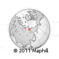 Outline Map of the Area around 69° 55' 57" N, 117° 22' 30" E, rectangular outline