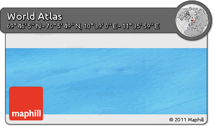 Physical Panoramic Map of the Area around 69° 55' 57" N, 11° 7' 30" E