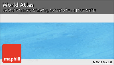 Physical Panoramic Map of the Area around 69° 55' 57" N, 11° 7' 30" E