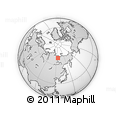 Outline Map of the Area around 69° 55' 57" N, 125° 1' 30" E, rectangular outline