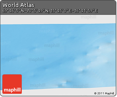 Physical 3D Map of the Area around 69° 55' 57" N, 16° 13' 30" E
