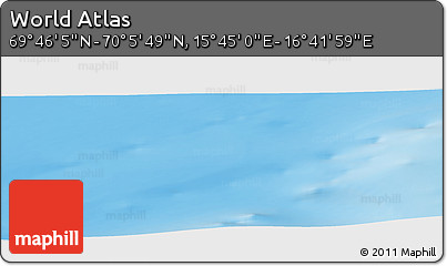 Physical Panoramic Map of the Area around 69° 55' 57" N, 16° 13' 30" E
