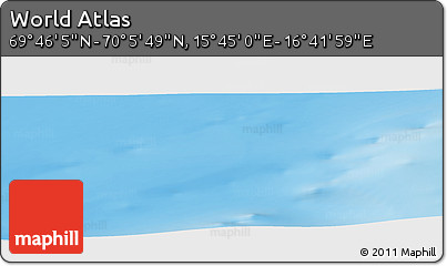Shaded Relief Panoramic Map of the Area around 69° 55' 57" N, 16° 13' 30" E