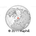 Outline Map of the Area around 69° 55' 57" N, 18° 46' 29" E, rectangular outline