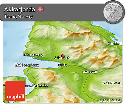 Physical 3D Map of Akkarjorda
