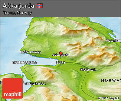 Physical 3D Map of Akkarjorda