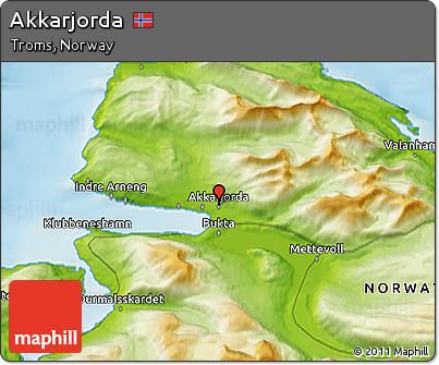 Physical 3D Map of Akkarjorda