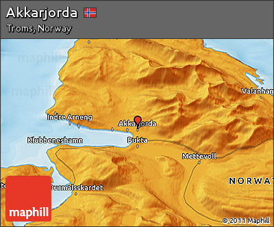 Political 3D Map of Akkarjorda