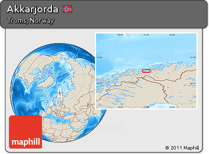 Shaded Relief Location Map of Akkarjorda