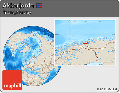 Shaded Relief Location Map of Akkarjorda