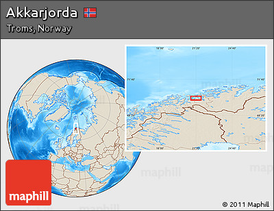 Shaded Relief Location Map of Akkarjorda
