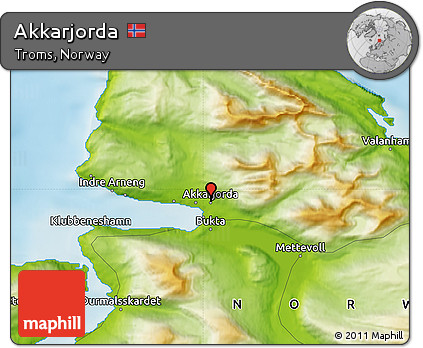 Physical Map of Akkarjorda
