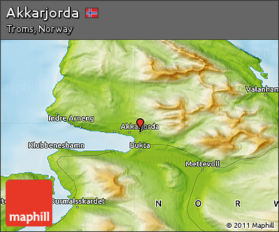 Physical Map of Akkarjorda