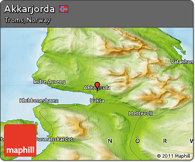 Physical Map of Akkarjorda