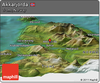 Satellite Panoramic Map of Akkarjorda