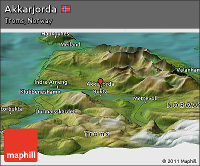 Satellite Panoramic Map of Akkarjorda