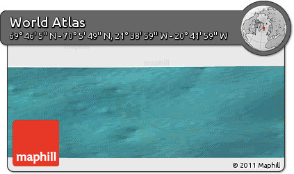 Satellite Panoramic Map of the Area around 69° 55' 57" N, 21° 10' 29" W