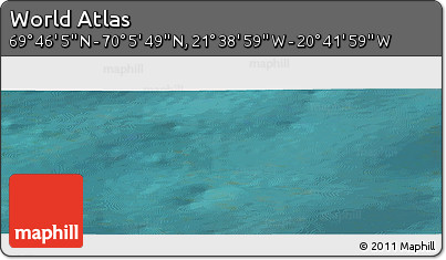 Satellite Panoramic Map of the Area around 69° 55' 57" N, 21° 10' 29" W