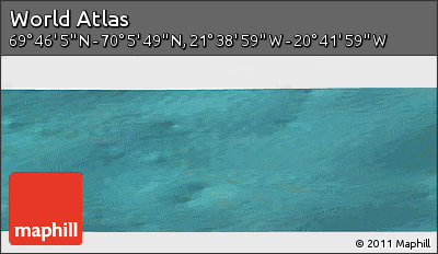 Satellite Panoramic Map of the Area around 69° 55' 57" N, 21° 10' 29" W