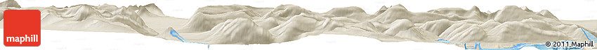 Shaded Relief Horizon Map of the Area around 69° 55' 57" N, 23° 43' 30" W Shaded Relief Horizon Map of the Area around 69° 55' 57" N, 23° 43' 30" W