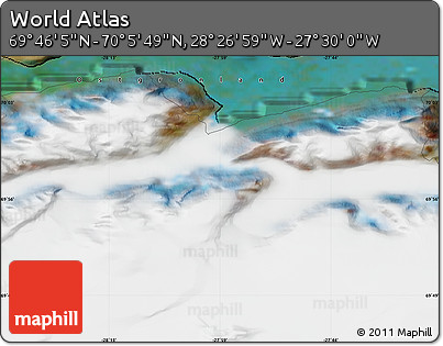 Satellite Map of the Area around 69° 55' 57" N, 27° 58' 30" W