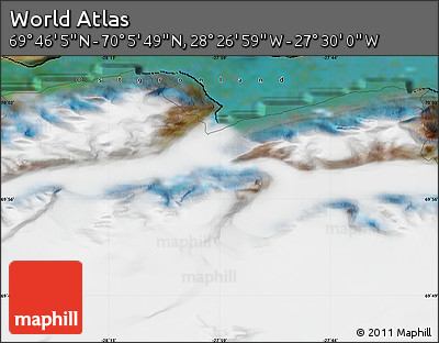 Satellite Map of the Area around 69° 55' 57" N, 27° 58' 30" W
