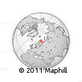 Outline Map of the Area around 69° 55' 57" N, 29° 49' 30" E, rectangular outline