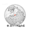 Outline Map of the Area around 69° 55' 57" N, 47° 40' 29" E, rectangular outline