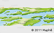 Physical Panoramic Map of Qeqertaarsuk