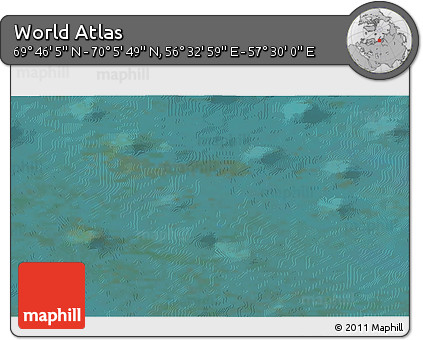 Satellite 3D Map of the Area around 69° 55' 57" N, 57° 1' 29" E