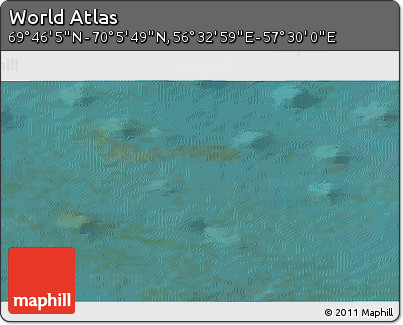 Satellite 3D Map of the Area around 69° 55' 57" N, 57° 1' 29" E