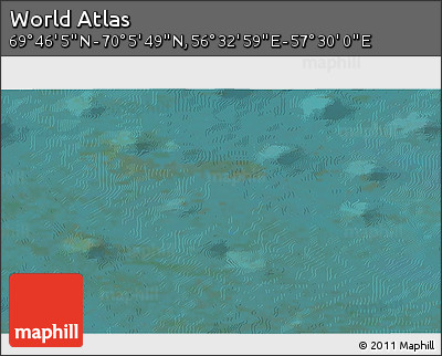 Satellite 3D Map of the Area around 69° 55' 57" N, 57° 1' 29" E