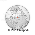 Outline Map of the Area around 69° 55' 57" N, 60° 25' 29" E, rectangular outline