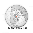 Outline Map of the Area around 69° 55' 57" N, 73° 52' 30" W, rectangular outline