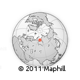 Outline Map of the Area around 69° 55' 57" N, 74° 52' 30" E, rectangular outline