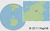Savanna Style Location Map of the area around 69° 8' 30" S, 63° 40' 30" W
