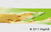 Physical Panoramic Map of the area around 69° 8' 30" S, 63° 40' 30" W