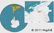 Satellite Location Map of the area around 69° 8' 30" S, 64° 31' 30" W