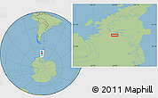 Savanna Style Location Map of the area around 69° 8' 30" S, 64° 31' 30" W